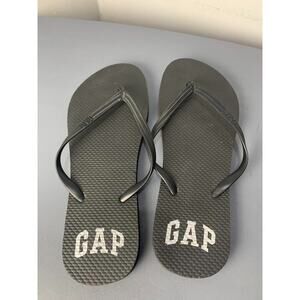 Gap Womens Black Flip Flops Size 9 Comfortable Casual Sandals Summer Footwear